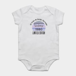 Vintage 1980, 40 Years Of Being Awesome limited edition Baby Bodysuit